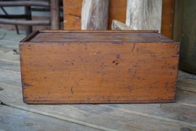 PRIMITIVE LARGER BOX WITH CAMFORED EDGE TO SLIDE.