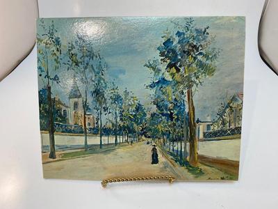 Royale Academie Collection Precious Miniatures Reproduction Art Maurice Utrillo A Street in the Suburbs