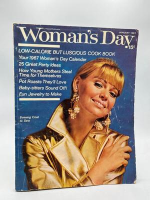 Vintage Woman's Day Magazine, January 1967 party ideas, make jewelry
