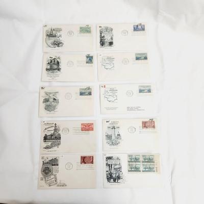 10 - 1948 & 1949 - "PLACES" MIXED 1ST DAY STAMPS