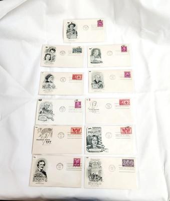 11 - 1948 & 49 - "PEOPLE OF HISTORY" THEMED 1ST DAYS STAMPS