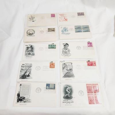 10 - 1948 "HUNDRED PLUS YEARS OF HISTORY" THEMED - 1ST DAY STAMPS