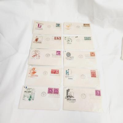 10 - 1948 "LOTS OF HISTORY INCLUDING ROY ROGERS" THEME - 1ST DAY STAMPS
