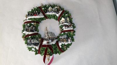 Thomas Kincade Christmas Wreath