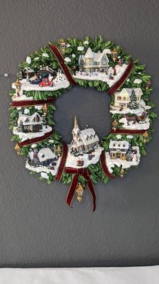 Thomas Kincade Christmas Wreath