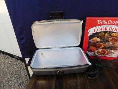 NEAT OLD GENERAL ELECTRIC WAFFLE/GRILL WITH ORIGINAL PAPERWORK AND MORE