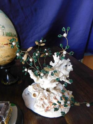 COOL VINTAGE DONKEY PLANTER WITH ITEMS FROM AROUND THE WORLD & MORE