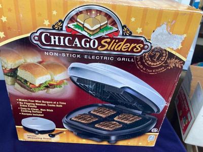 NIB CHICAGO SLIDER ELECTRIC GRILL AND PRESTO MULTI-FUNCTION COOKER