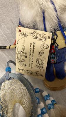 DREAM CATCHERS IN A COUPLE DIFFERENT FORMS, A DREAM WEAVER AND AN ESKIMO