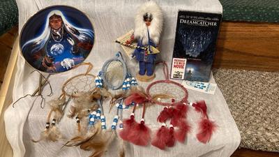 DREAM CATCHERS IN A COUPLE DIFFERENT FORMS, A DREAM WEAVER AND AN ESKIMO