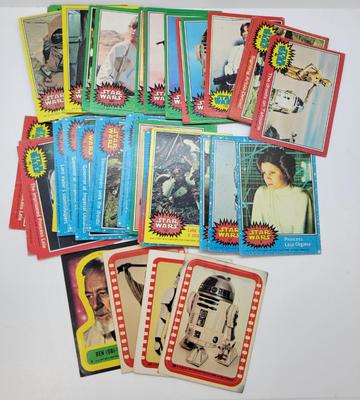 LOT 55: Vintage 1977 Star Wars Trading Cards