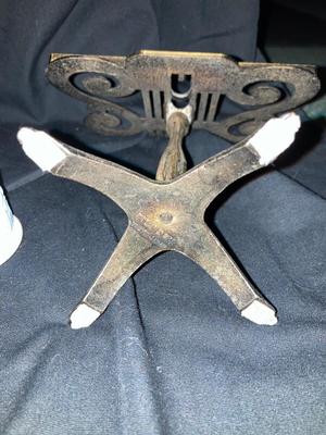 CHALK WARE WALL HANGING, VINTAGE PRINT,SALT AND PEPPER SHAKERS, BELL AND MORE!