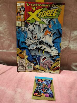X-FORCE X-CUTIONER'S SONG COMIC BOOK W/TRADING CARD