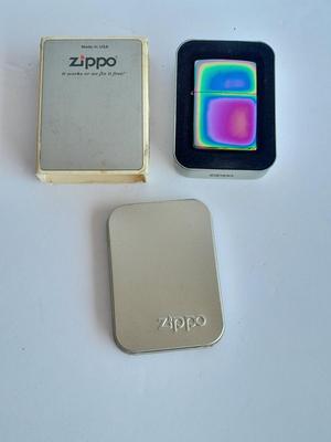New in the box original zippo lighter with pseudo iridescent coating