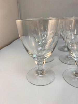 Set of 12 Small Water Goblet Wine Glasses Elegant Stemware