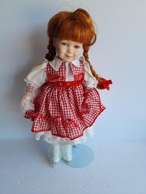 Madison Lee limited collection numbered porcelain doll 3409 with stand