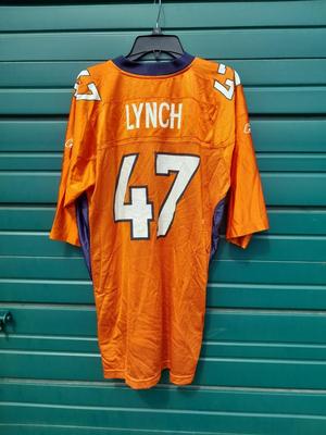 NFL Reebok Denver Bronco's # 47 Lynch Jersey Size Large