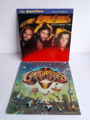 The Bee Gee's and Commodores 12" LP Vinyl Record Albums In great condition!