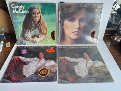 Four Charly McCain 12" LP Vinyl Record Albums In great condition!