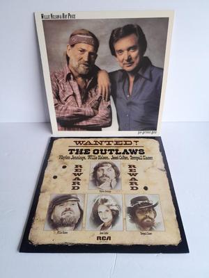 Willie Neson & Ray Price, The Outlaw's 12" LP Vinyl Record Albums In great condition!