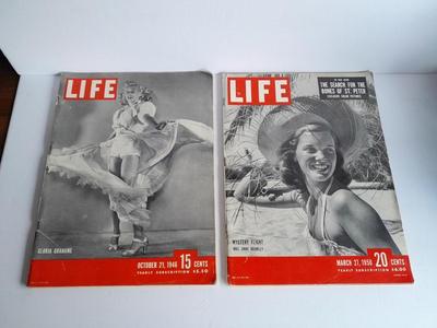 1946 Gloria Grahame LIFE Magazine and Mystery Flight 1950 LIFE Magazine
