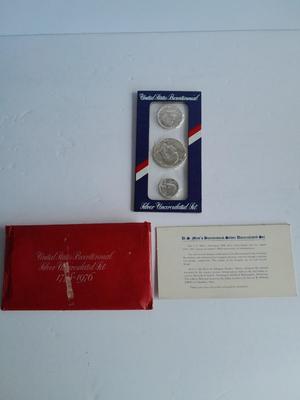United States Bicentennial Silver Uncirculated 1776 - 1976 Set of Coins