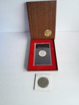 Eisenhower United States Proof Dollar and 1978 D Eisenhower Dollar Coin