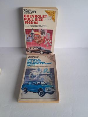 Chilton's Repair Manuals Chevy Full size 1968 - 92 and S-10 Blazer Jimmy Bravada 82-91 Books MECHANIC
