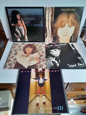 Five Linda Romstadt Vinyl LP 12" Record Albums in great condition!