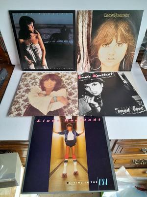 Five Linda Romstadt Vinyl LP 12" Record Albums in great condition!