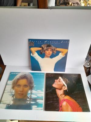 Three Olivia Newton John Vinyl LP 12" Record Albums in great condition!