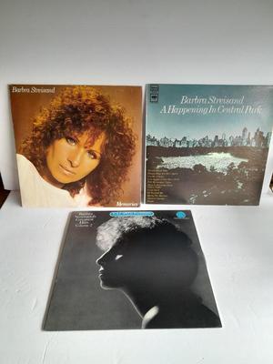 Three Barbara Streisand Vinyl LP 12" Record Albums in great condition!