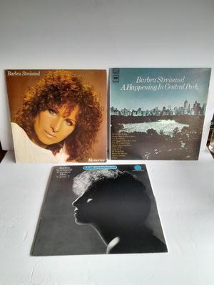 Three Barbara Streisand Vinyl LP 12" Record Albums in great condition!