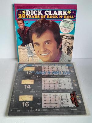 Two Rock n Roll Dick Clark and 16 track Audiophile Recording Vinyl LP 12" Record Albums in Great condition!