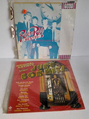Rock & Roll best 20 Japanese label and Juke Box Hits LP 12" Vinyl Record Albums in Great condition!