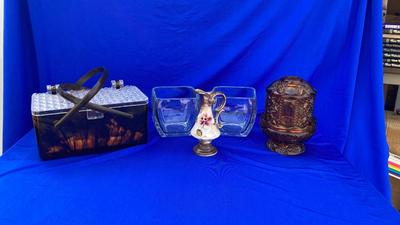 Cool Retro Plastic Purse ðŸ‘œ, Libby Votive Cups and an Amber Votive Candle Holder