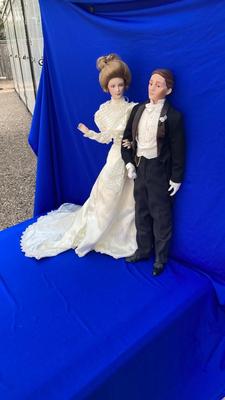 FRANKLIN MINT HEIRLOOM COLLECTIONS BRIDE AND GROOM