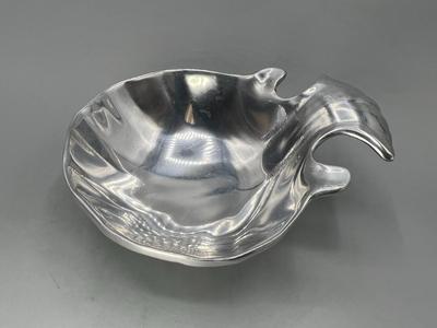 Vintage Wilton Armetale Cast Aluminum Nautical Seashell Bowl