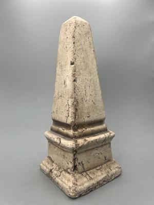 Antique Style Small Decaying Obelisk Spire Indoor Home Decor