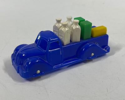 Vintage Hasbro Plastic Blue Milk Farm Delivery Truck