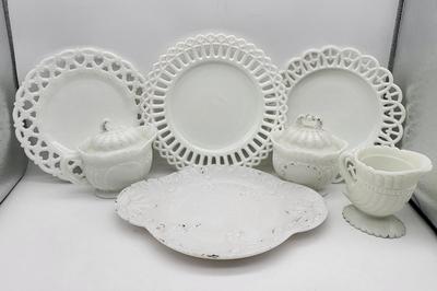 Vintage Milk Glass Lot
