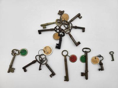 Antique LARGE Skeleton Key Lot