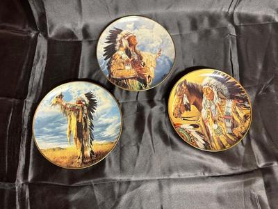 NATIVE AMERICAN THEMED PLATES