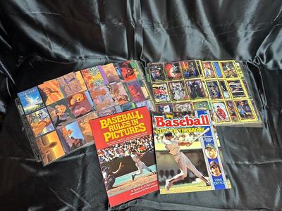A VARIETY OF TRADING CARDS AND BASEBALL MAGAZINES