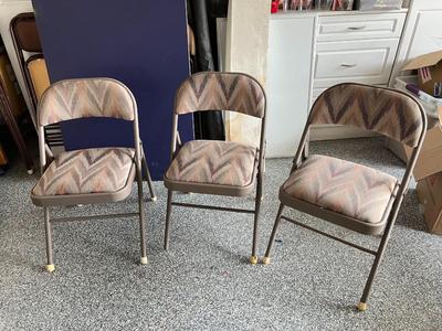 Samsonite Furniture Retro Design Cushioned Padded Folding Chairs