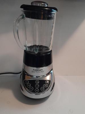 Cuisinart smart power duet chrome and black blender / food processor