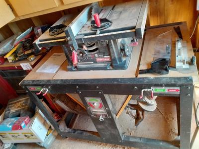 Craftsman Rotary tool bench with table saw, 6
