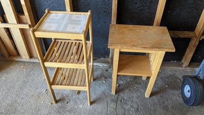 Tea Cart and Plant Stands