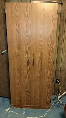 Locking Wood Cabinet