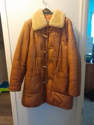 Vintage 100% Genuine Leather J. Sully Coat size 46